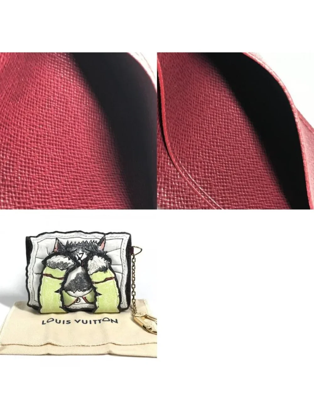 Louis Vuitton Card Case Pauket Purse Monogram Canvas Brown